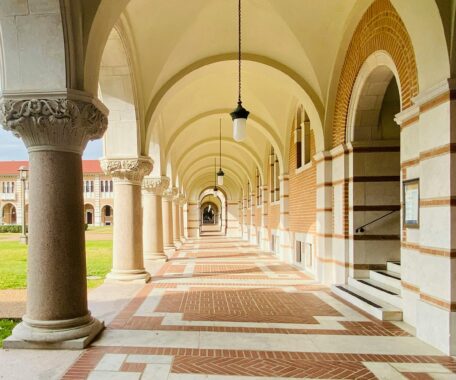 Stone archway at Rice University in Houston Texas